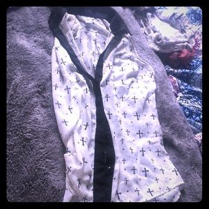 Button up sleeveless blouse